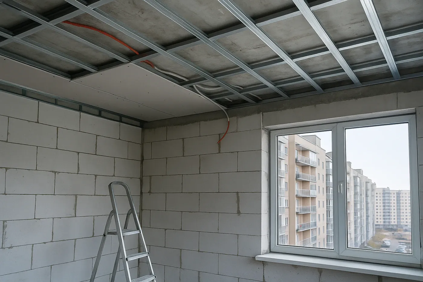 Trockenbau und neue Raumaufteilungen in einer modernen Wohnung in München